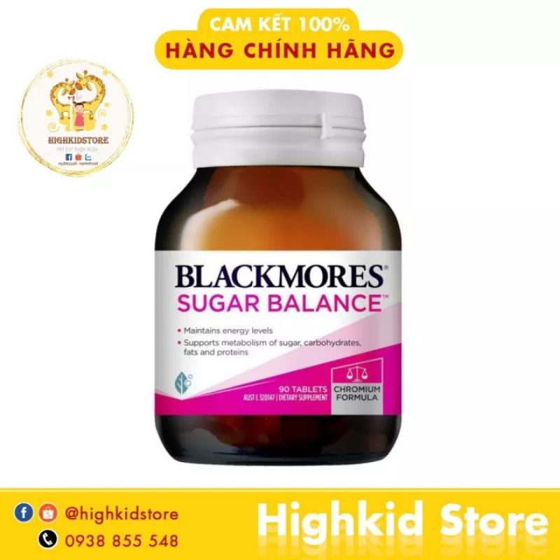Viên uống hỗ trợ đường huyết Sugar Balance Blackmores 90 viên