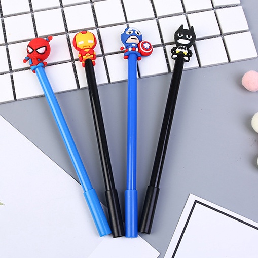 Bút Mực Gel Ngòi 0.5mm Hình Siêu Anh Hùng