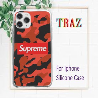 Ốp Lưng iphone bape supreme sticker màu đỏ cho Iphone 6-12 TRAZ SHOP SUPPOD00131