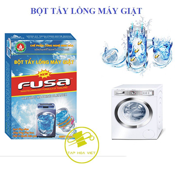 Bột tẩy lồng máy giặt Fusa, tẩy máy giặt 200 Gram