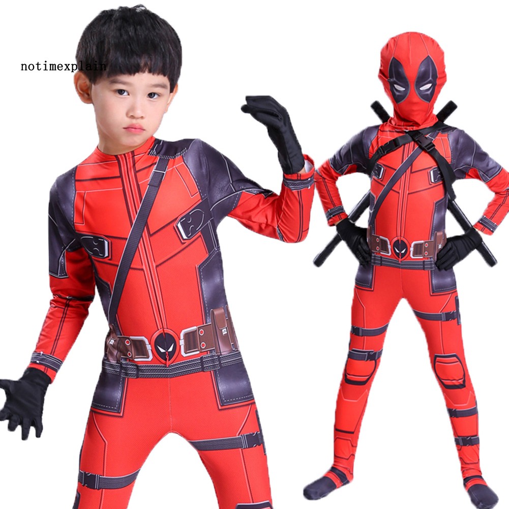 Bộ trang phục Cosplay nhân vật siêu anh hùng Deadpool dành cho trẻ em