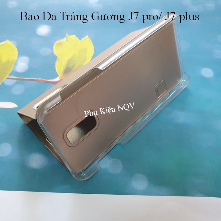 Samsung J7 pro/ J7 plus|| Bao Da Clear View Standing Samsung J7 pro/ J7 plus - Pk NQV