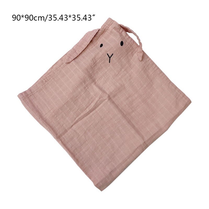 Khăn Tắm Vải Cotton Mỏng In Hoạt Hình Động Vật Dễ Thương Cho Bé Sơ Sinh