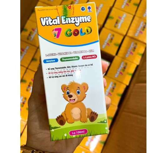 Vital Enzyme 7 gold giúp bé ăn ngon ngủ tốt, tăng cường sức đề kháng bé thông minh, hỗ trợ bé kén ăn