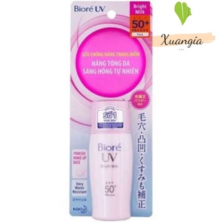 Kem Chống Nắng Biore Bright Face Milk SPF 50+ 30ml