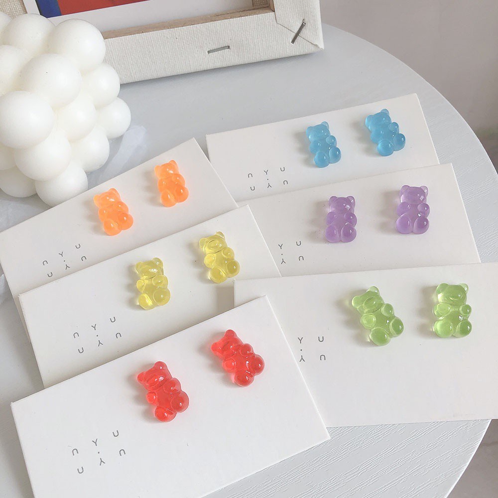 Khuyên Tai Dáng Dài Hình Động Vật Hoạt Hình Nhiều Màu Sắc Vui Nhộn Thời Trang Cho Nữ