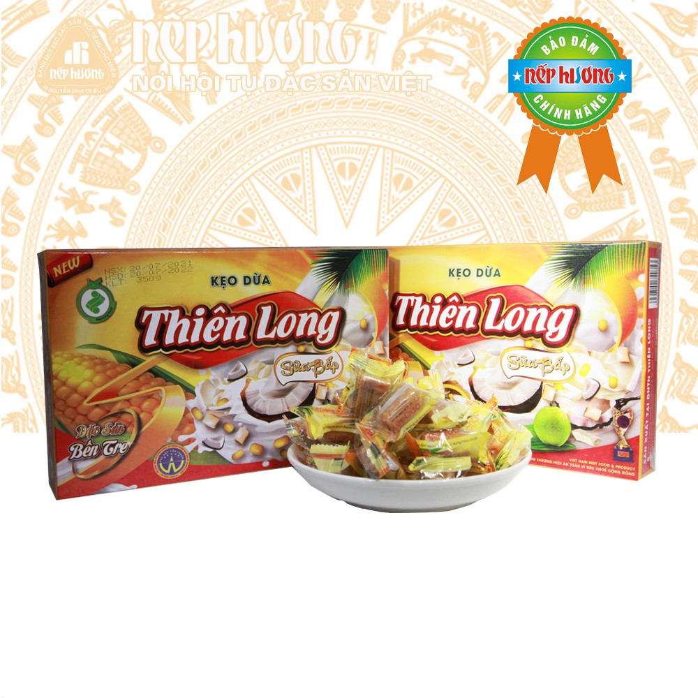 Kẹo dừa sữa bắp - Thiên Long – 350 g - đặc sản Bến Tre