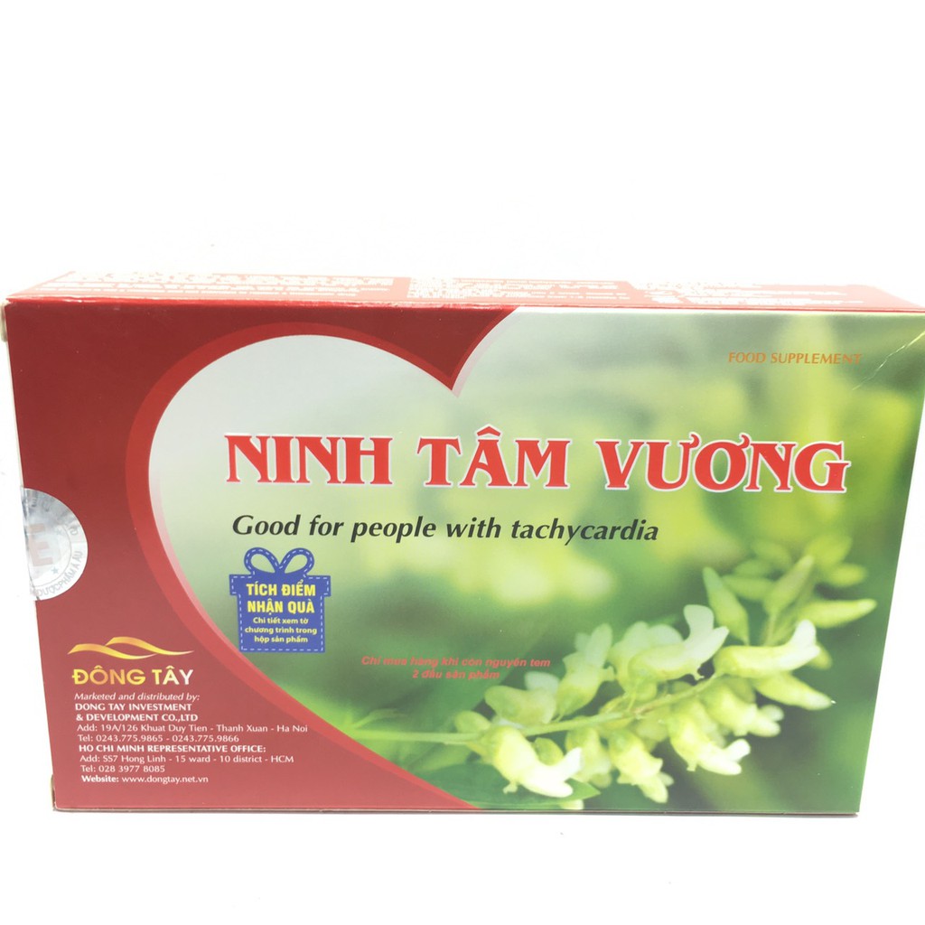 NINH TÂM VƯƠNG Hộp 3 vỉ x 10 viên nén