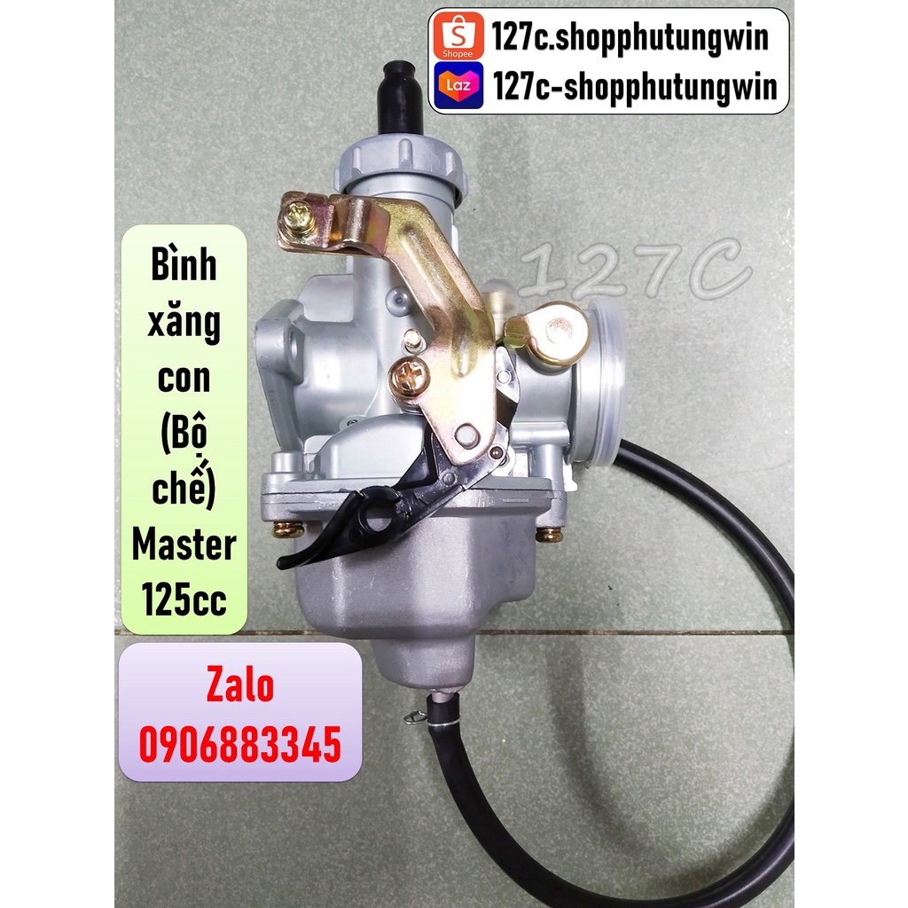 Bình xăng con / Chế hoà khí Honda Master 125cc phù hợp CG125 GD110 Bonus125 Husky125