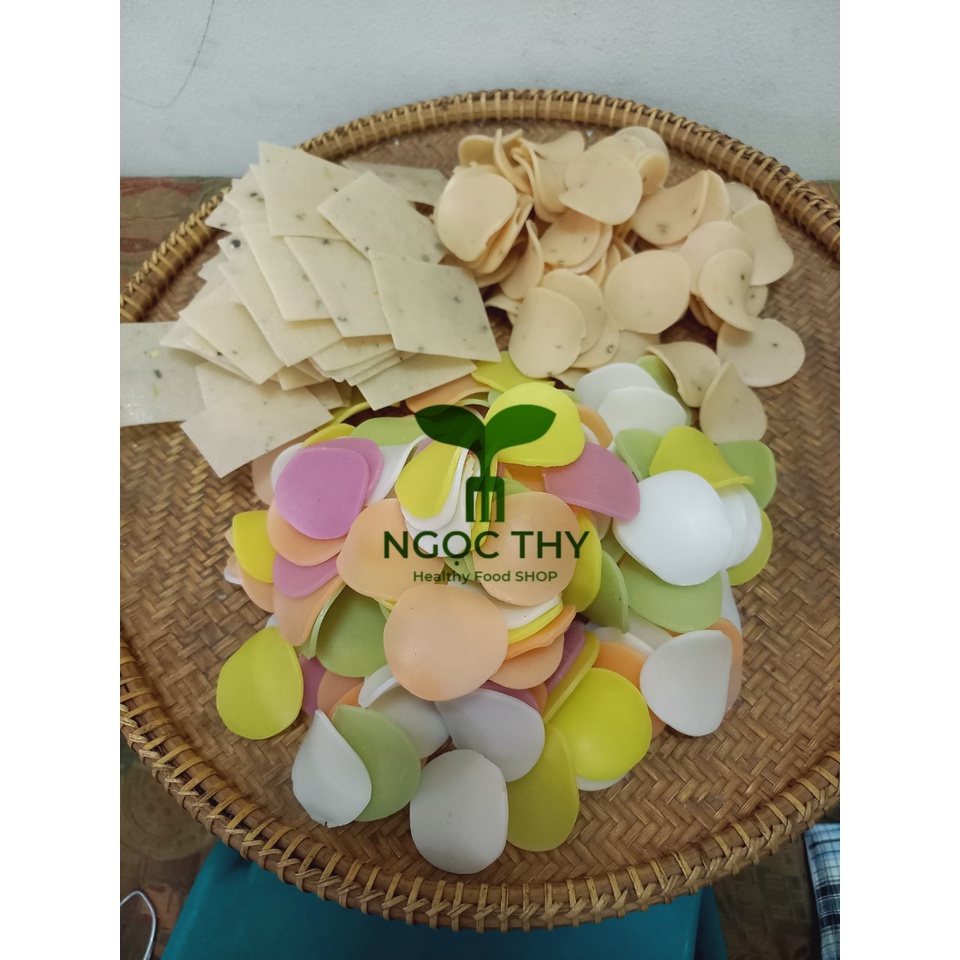 [NT Food] Bánh phồng tôm rau củ màu tự nhiên ăn chay ăn mặn
