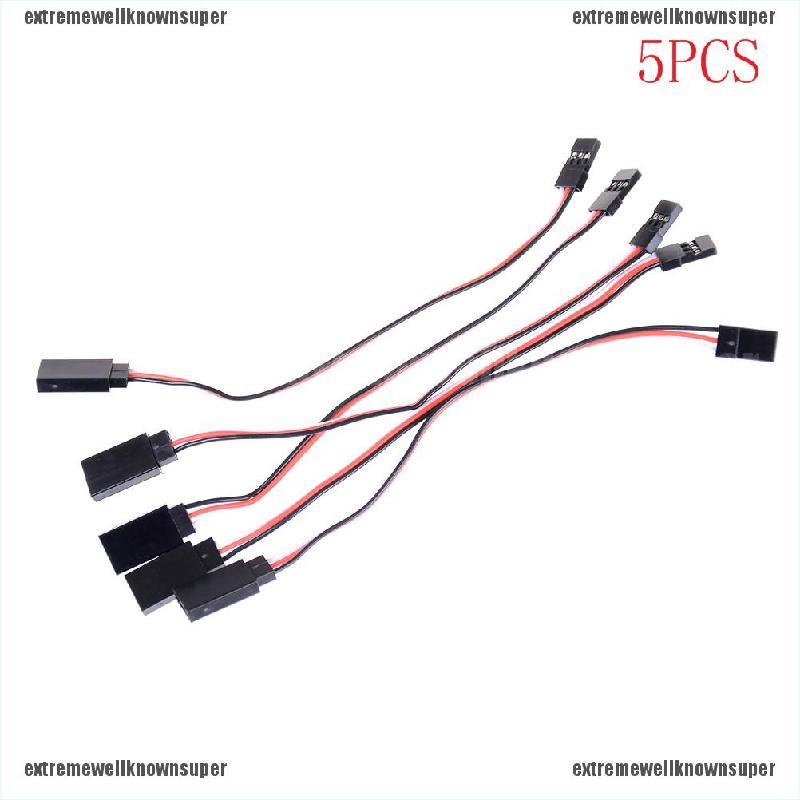 [extremewellknownsuper]5Pcs RC Car Helicopter 150mm Servo Extension Cord Cable Wire Lead JR Male