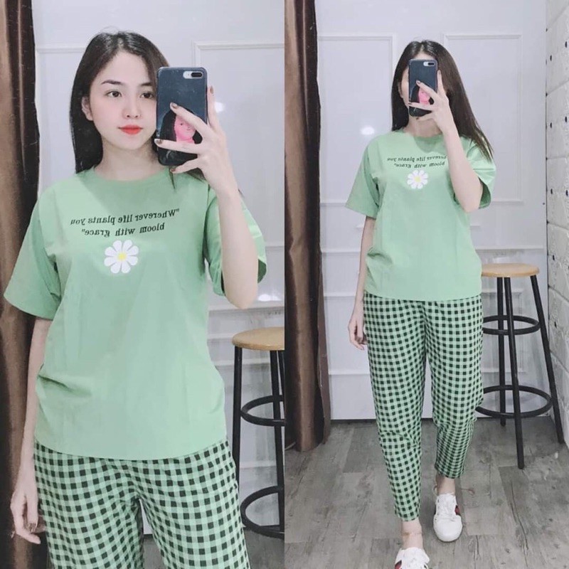 Đồ bộ nữ mặc nhà, đồ bộ thun dài, đồ bộ thun cotton, set đồ bộ kiểu, đồ bộ trung niên, đồ ngủ nữ bigsize 45-85kg mã: ĐBD