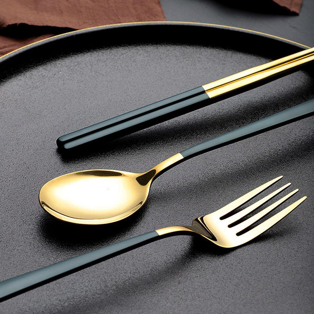 Bộ Dụng Cụ Ăn Uống Di Động Bằng Thép Không Gỉ Kèm Hộp Đựng 1 Món