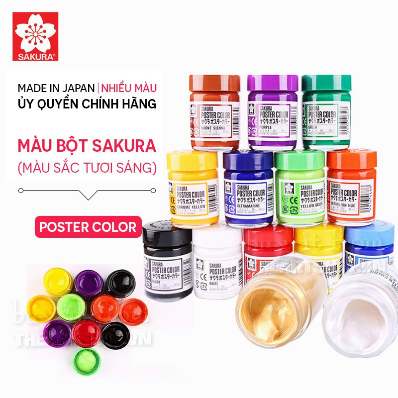 Màu Poster Sakura 30ml - Bảng màu 2