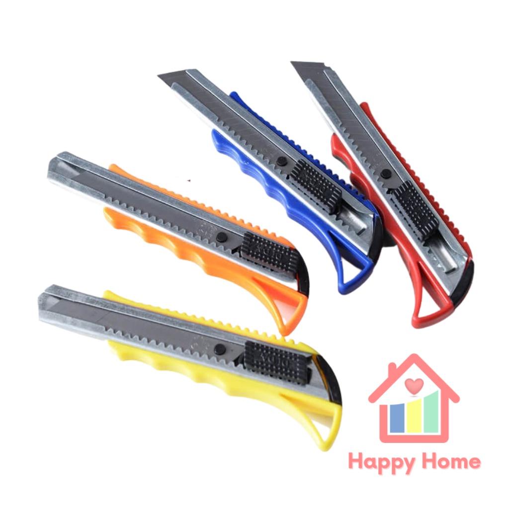 Dao dọc giấy cỡ lớn, loại tốt, sắc bén chẻ bìa các tông Happy Home