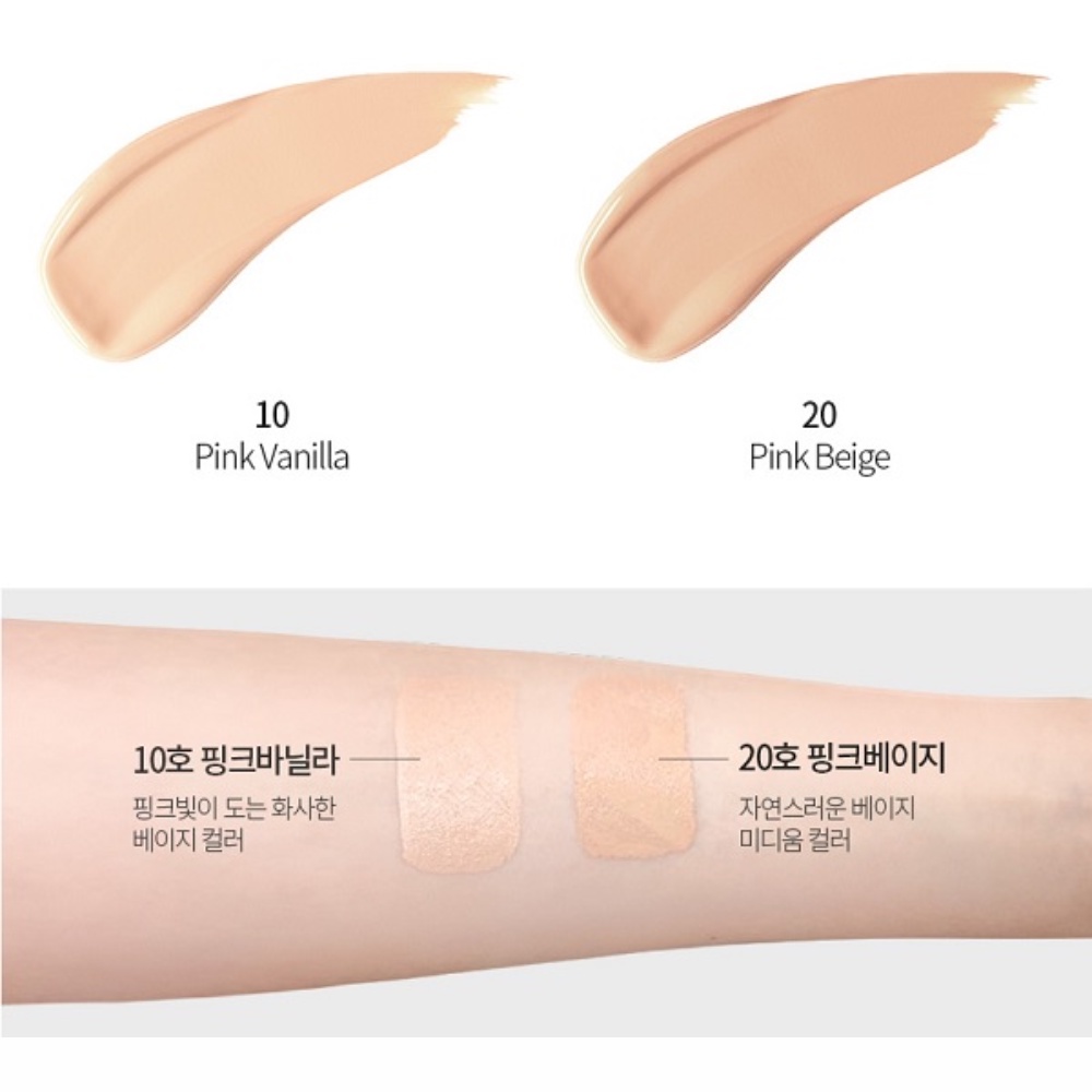 Phấn nước kiềm dầu Lime Real Cover Pink Cushion SPF50+ PA+++ 20g che phủ hoàn hảo
