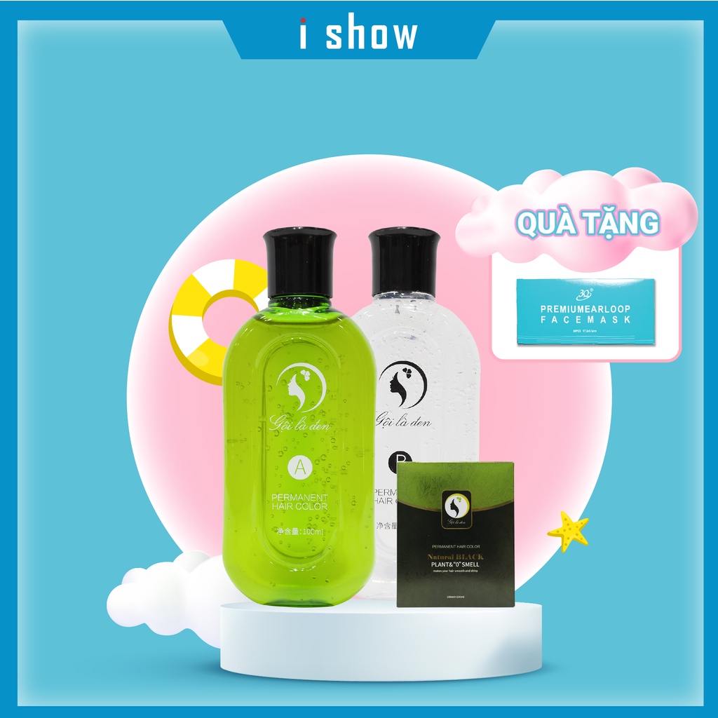 Dầu gội thảo dược đen tóc ChuYan ISHOW đen tóc chỉ sau một lần gội Hàn Quốc