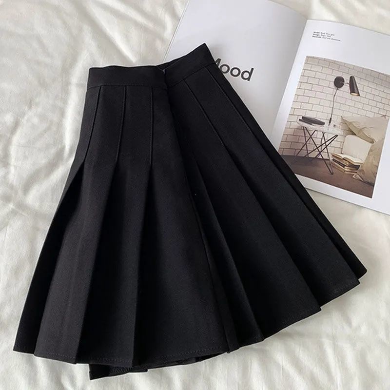 Chân váy xếp ly tennis HUYENMY lưng cao phong cách hàn quốc 2 màu trắng đen | BigBuy360 - bigbuy360.vn