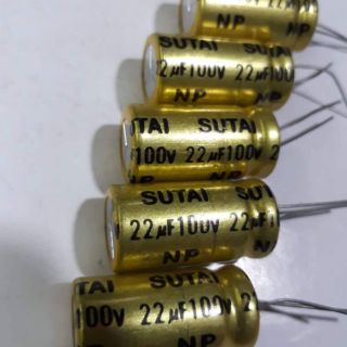 Tụ loa 22mf _100v hàn quốc 2 chiếc