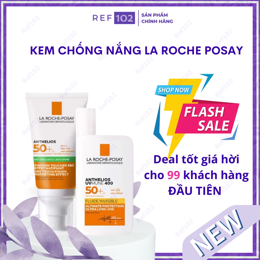 Kem Chống Nắng La Roche Posay vạch xanh Anthelios Xl Dry Touch Gel-Cream Anti-Shine SPF50+ [Chính hãng Tem NK]