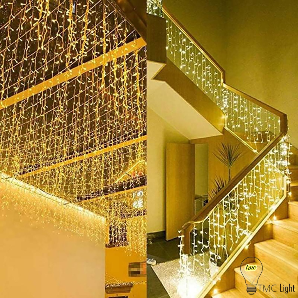 Đèn dây trang trí noel, đèn led 10 mét có 8 chế độ nháy T15 - TMC Store - Trang trí giáng sinh lung linh