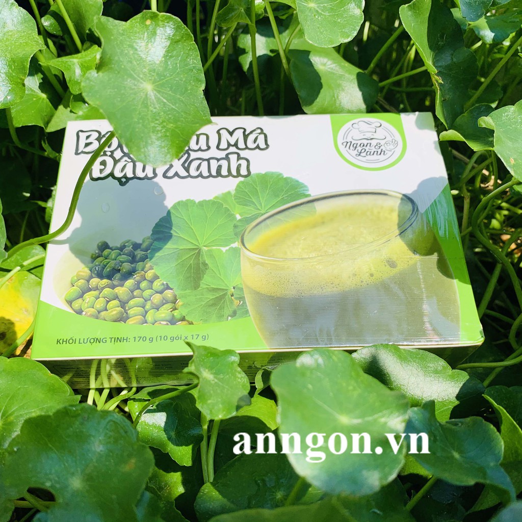 Bột Rau Má Đậu Xanh Ngon&amp;Lành 170g (17g x 10 gói)