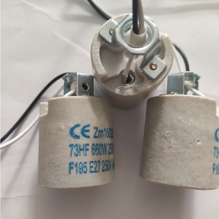 Đui đèn treo E14 E27 bằng sứ (chưa bao gồm bóng đèn)