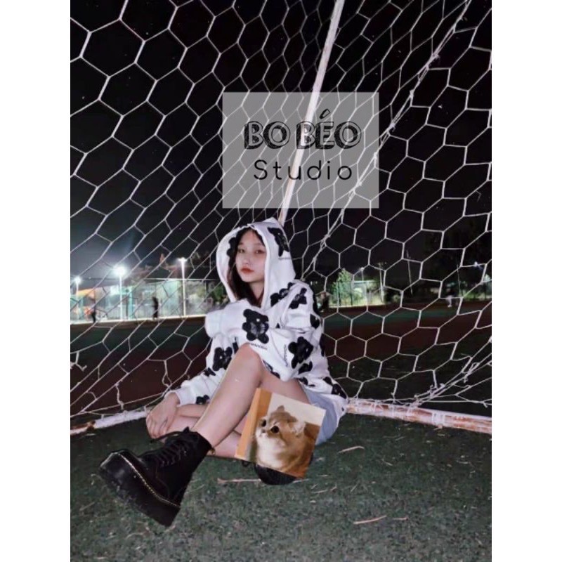 LEATHER PLATFORM BOOTS B420 - BỐT ULZZANG ĐẾ CAO 5CM MÀU ĐEN