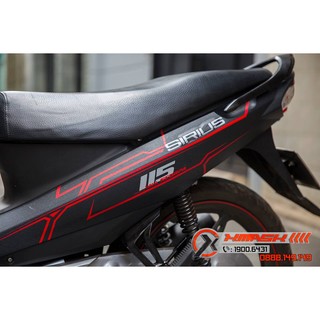 Tem Xe Yamaha Sirius Mẫu Chỉ Đỏ Đen