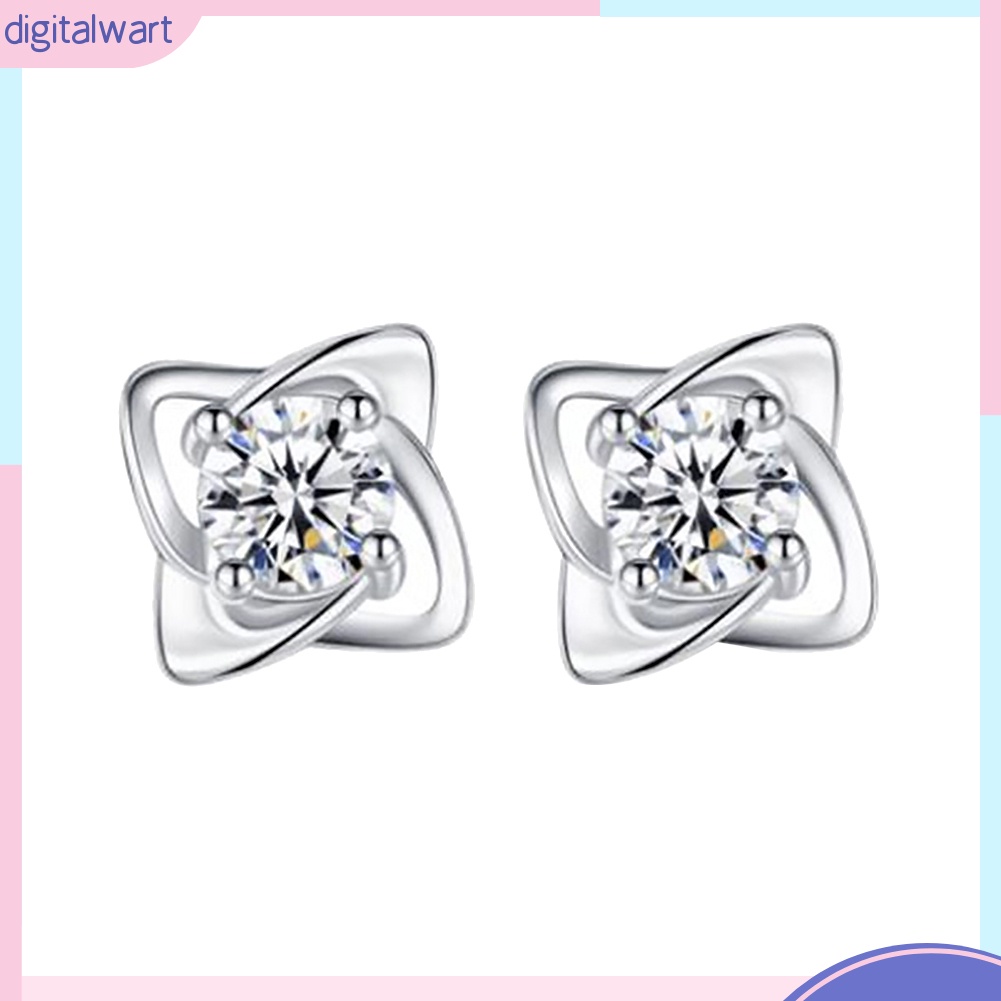 Set 4 Đôi Khuyên Tai Đính Đá Thời Trang Cho Nữ