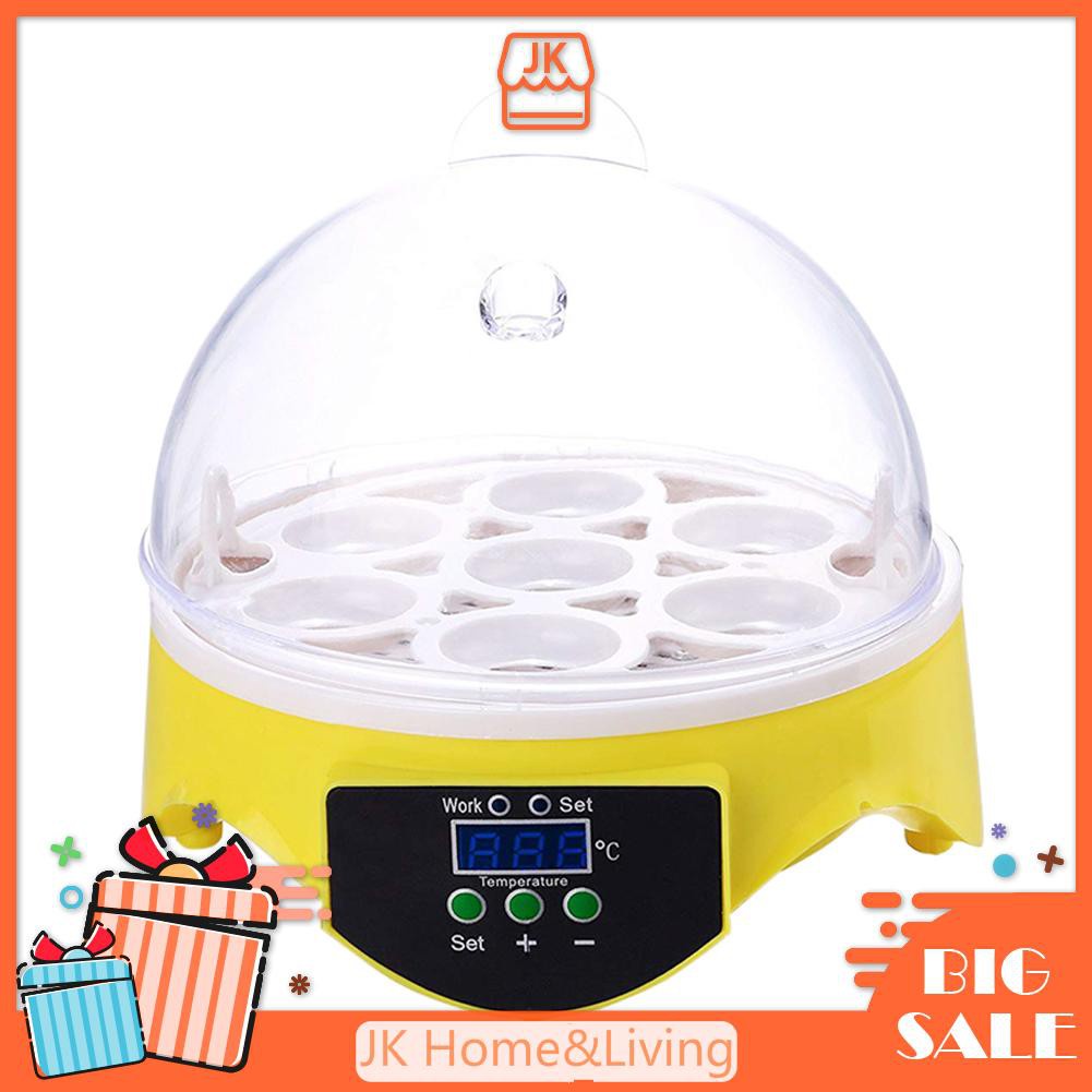 *7 Eggs Chicken Bird Incubator Eggs Hatching Automatic Intelligent Brooder