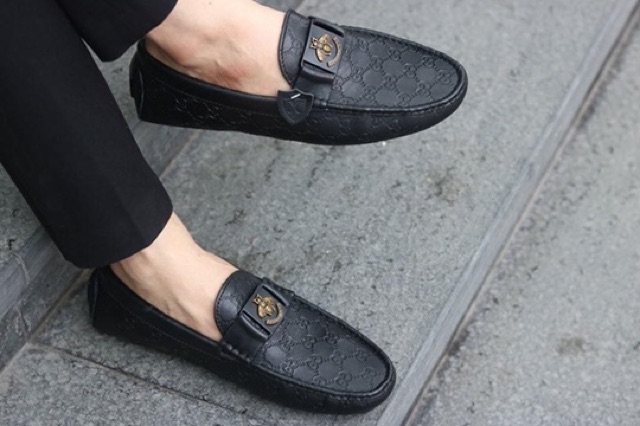 (VIDEO) Giày lười nam da bò đính ong vàng sắt giữa | BigBuy360 - bigbuy360.vn