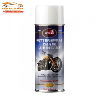 Chai xịt bôi trơn, bảo dưỡng sên xích xe máy, mô tô Autosol Kettenspray Chain Lubricant 400ml