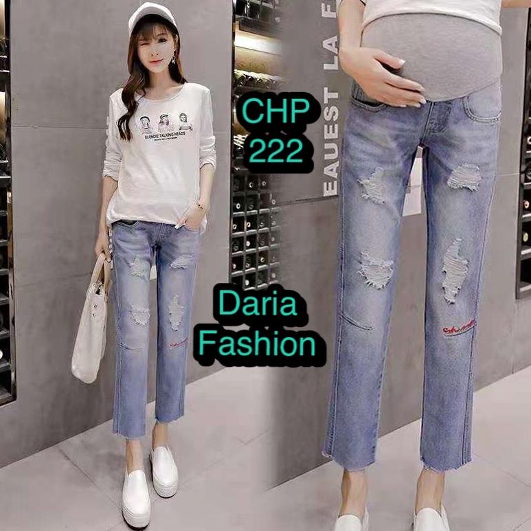 Quần Jean Dài Cho Bà Bầu (CHP 222) (Trung Quốc BD664)