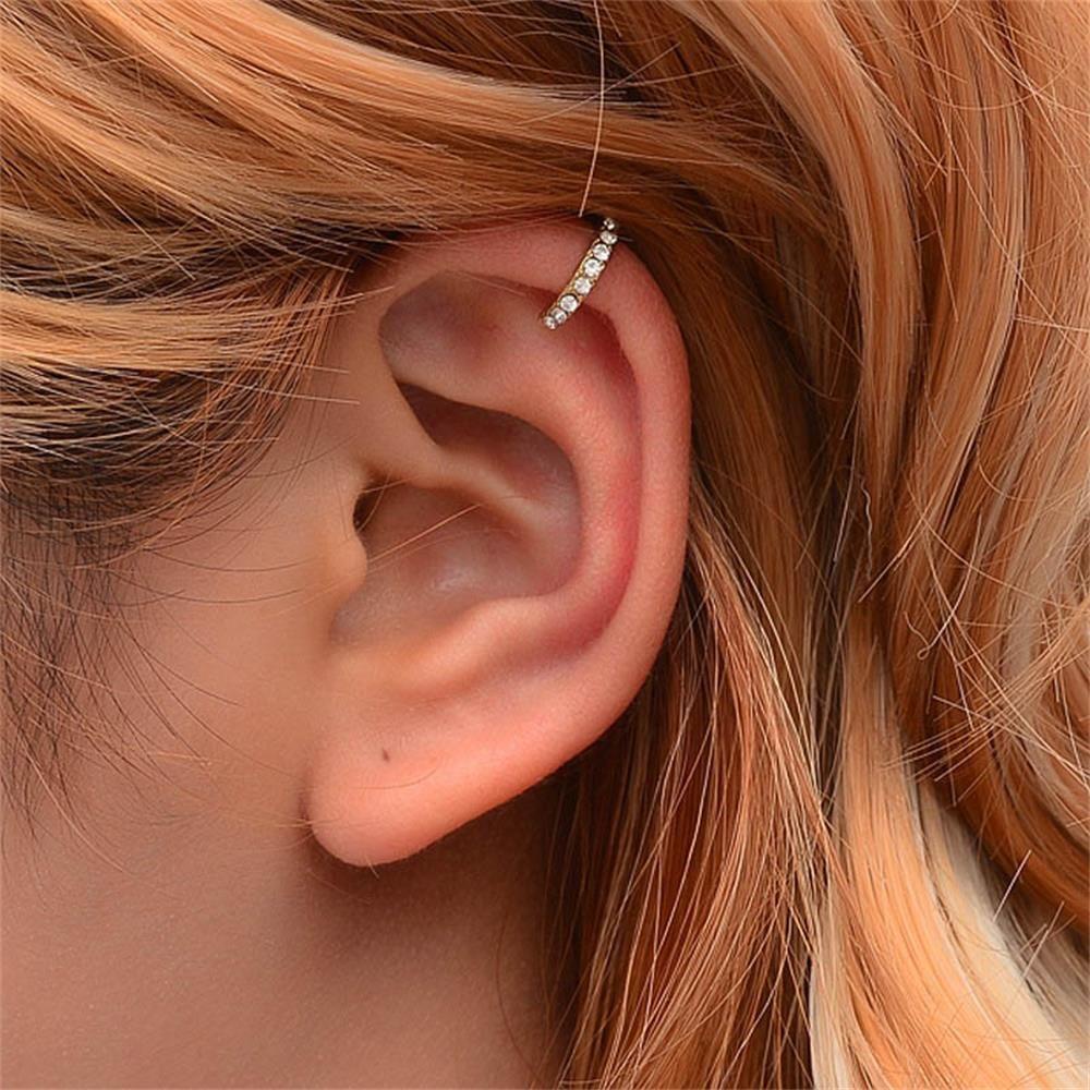 DIACHAVN 1 Khuyên Vành Tai Tròn Đính Đá Ngọc Lam Thời Trang Cho Nam Và Nữ