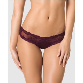 Quần lót lọt khe ren xách tay Lasenza Black Orchid Q504