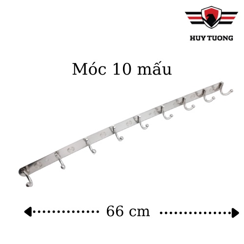 Móc treo tường HUY TUONG móc treo quần áo inox 201 sáng bóng nhiều kích thước