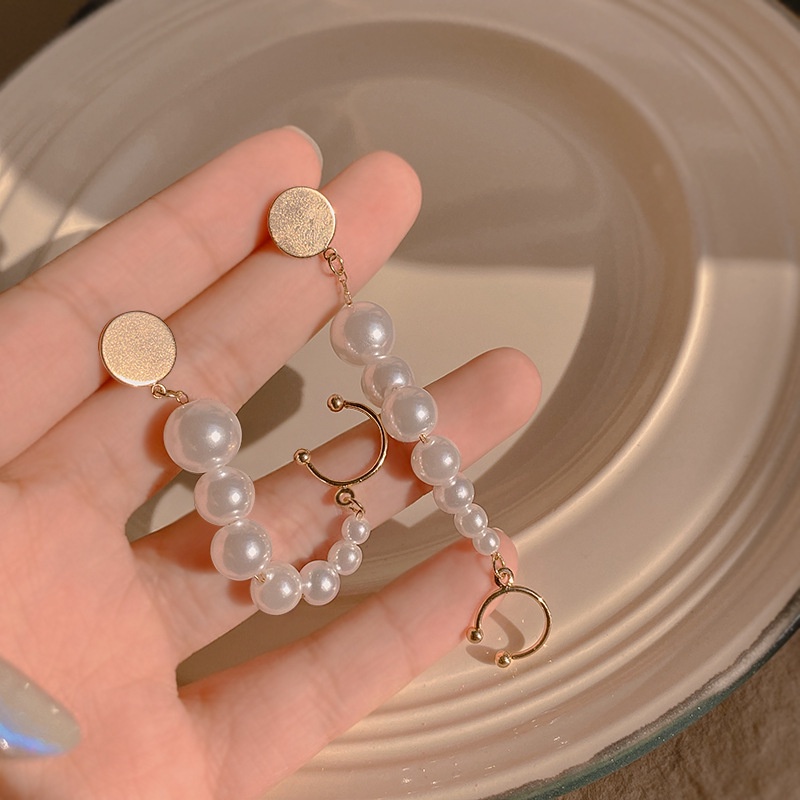 Khuyên Tai Dạng Kẹp Không Cần Xỏ Lỗ Tai Phối Tua Rua Đính Hạt Ngọc Trai Xu Hướng Thời Trang Mới Năm 2022 Chất Lượng