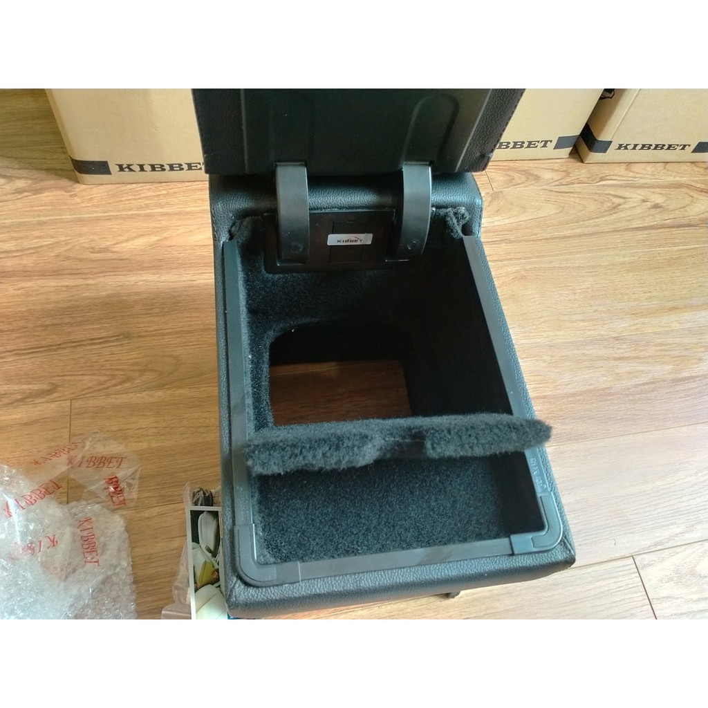 Hộp tỳ tay Cruze tự lắp Kibbet loại 1490 thiết kế cắm trụ liền khối chuẩn theo xe tích hợp cổng sạc USB - OTO4S