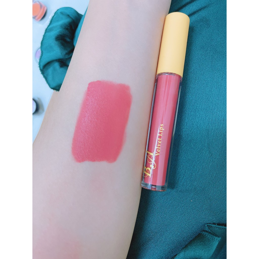 Xinh Lung Linh [Hồng Phấn ]Son Cao Cấp BA velvet Lips 2021 Màu Hồng Phấn