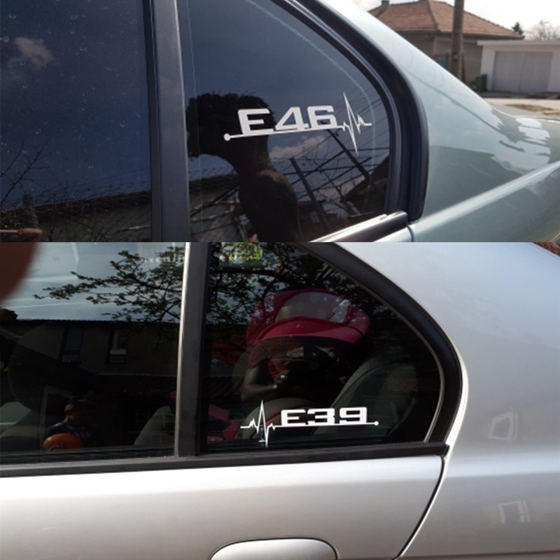 Sticker Dán Trang Trí Cửa Sổ Xe Hơi BMW E28 E30 E34 E36 E37 E38 E39 E39 E46 E60 E61 E62 E80 E90 E91
