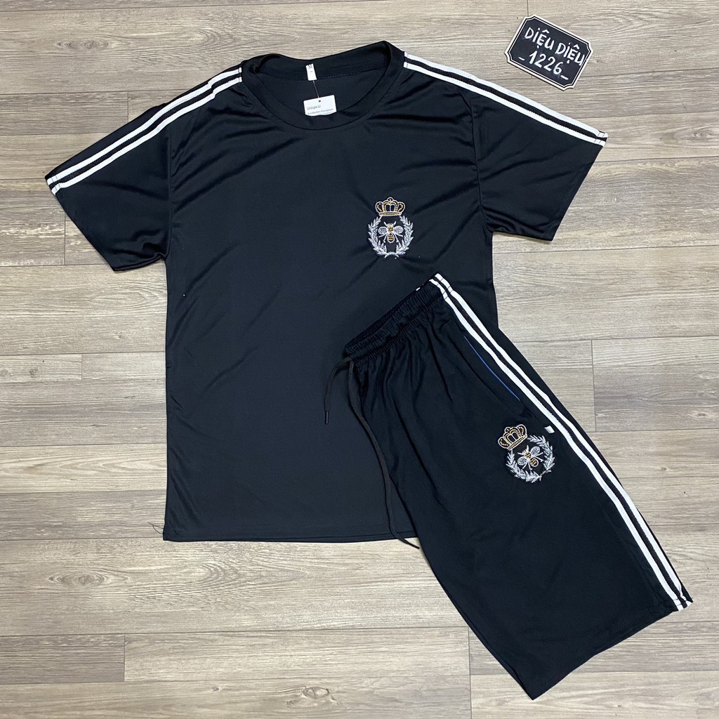 BỘ ĐỒ NAM BỘ HÈ NAM THỂ THAO THÊU ONG TRẮNG kèm ảnh thật - Diệu Diệu 1226 | BigBuy360 - bigbuy360.vn