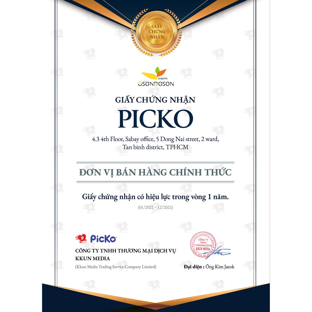 PICKO/ Ngũ cốc giảm cân, ngũ cốc dinh dưỡng cho bé Hàn Quốc Osondoson thành phần tự nhiên nguyên chất (30 gói)