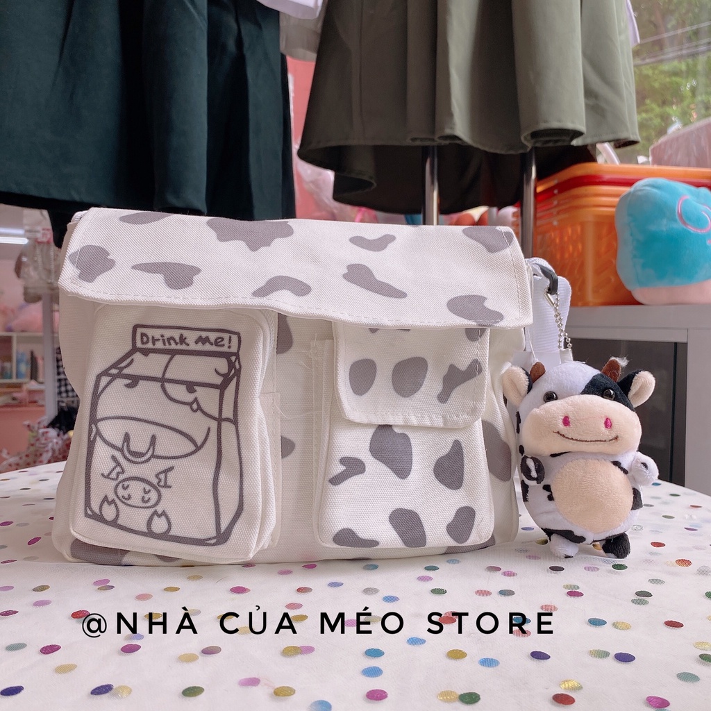 Túi đeo chéo bò sữa siêu hot - túi đeo chéo giá rẻ [Nhà Của Méo Store]