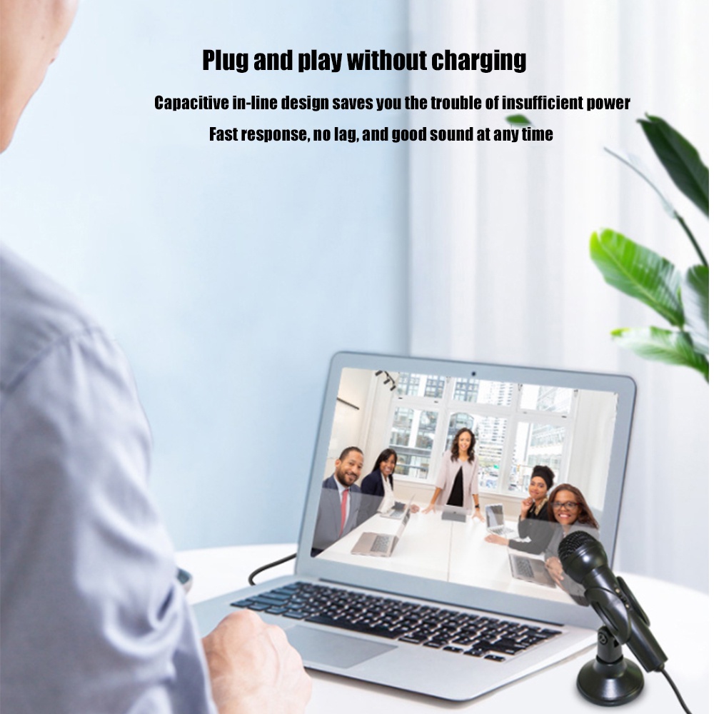 Micro Thu Âm Mini Có Dây Cho Điện Thoại PC