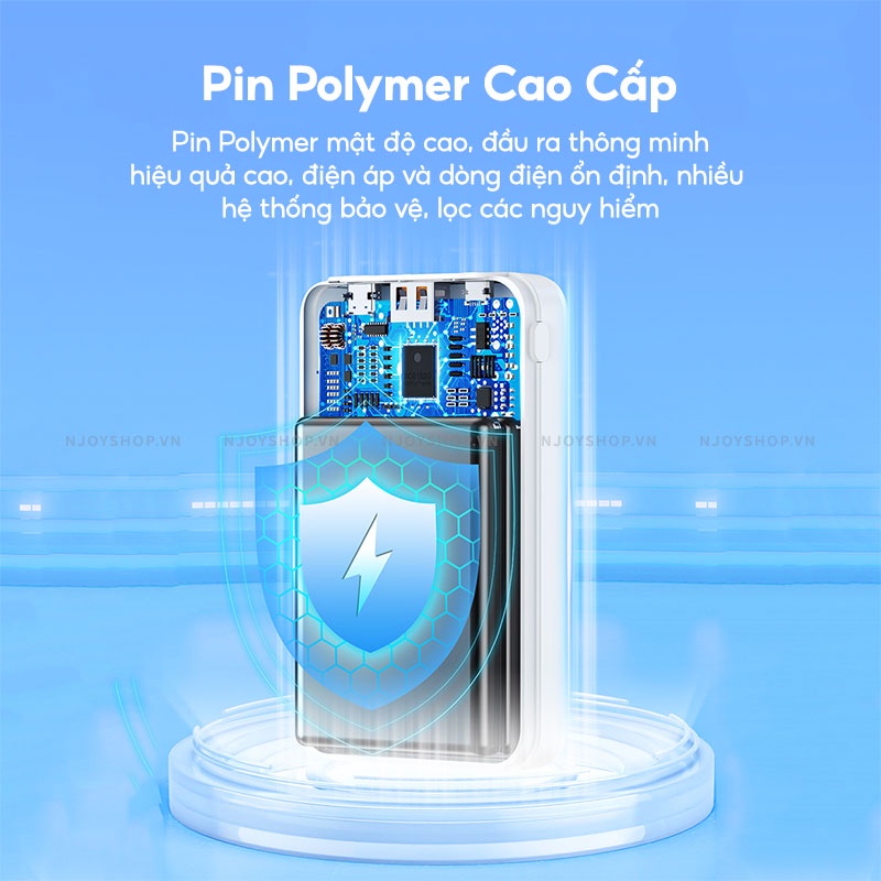Sạc Dự Phòng Nhỏ Gọn Remax 20000mah Sạc Nhanh Lõi Polymer Cho Điện Thoại IP Samsung Huawei Xiaomi Njoyshop