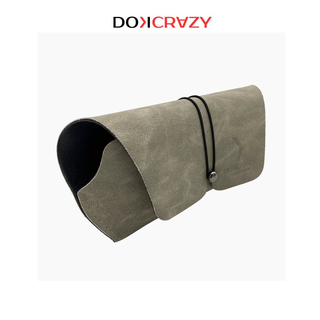 Hộp đựng kính cận thời trang DOKCRAZY bản Limited 2021 bao da kèm khăn lau kính
