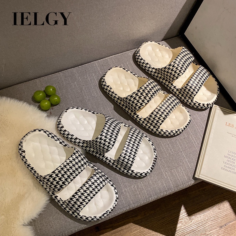 IELGY Dép Đi Trong Nhà Đế Dày Chống Trượt Dành Cho Nữ