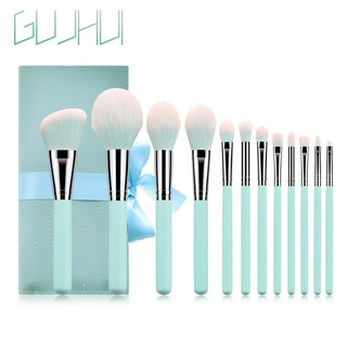12 Makeup Brushes Make-up Beauty Tools Set Light Blue Make-up Tools GUJHUI