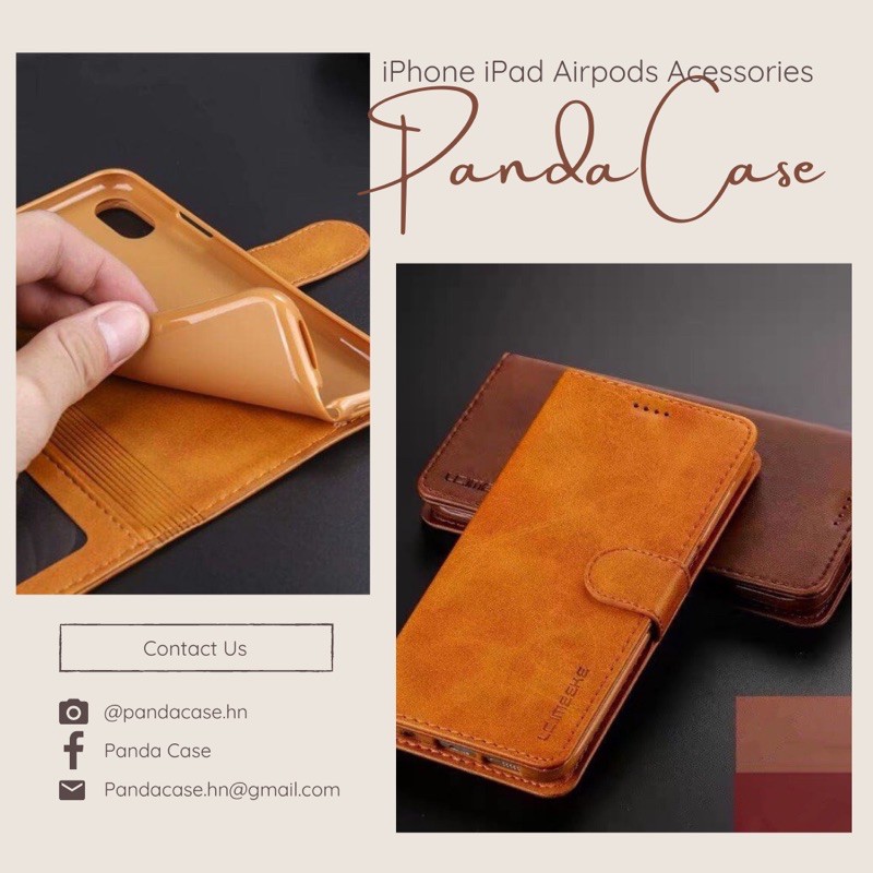 𝐁𝐚𝐨 𝐝𝐚 𝐢𝐏𝐡𝐨𝐧𝐞 𝟐 𝐦𝐚̣̆𝐭 - Bao da có ngăn để được tiền và thẻ card